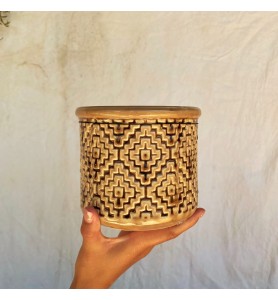 maceta rombos tierra S